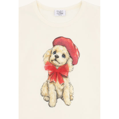 Hust & Claire HCAlma Poodle T-shirt L/S 3270 Ivory