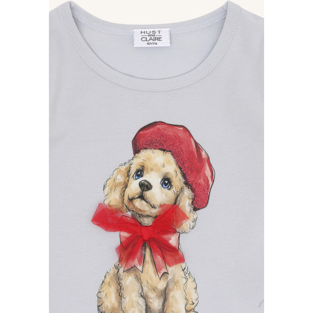 Hust & Claire HCAlma Poodle T-shirt L/S 4106 A Bit Blue