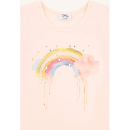 Hust & Claire HCAlma  Rainbow T-shirt S/S 3763 Quartz