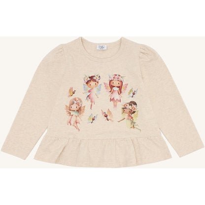 Hust & Claire HCAlma Spring fairies T-shirt L/S 1290 Wheat Melange
