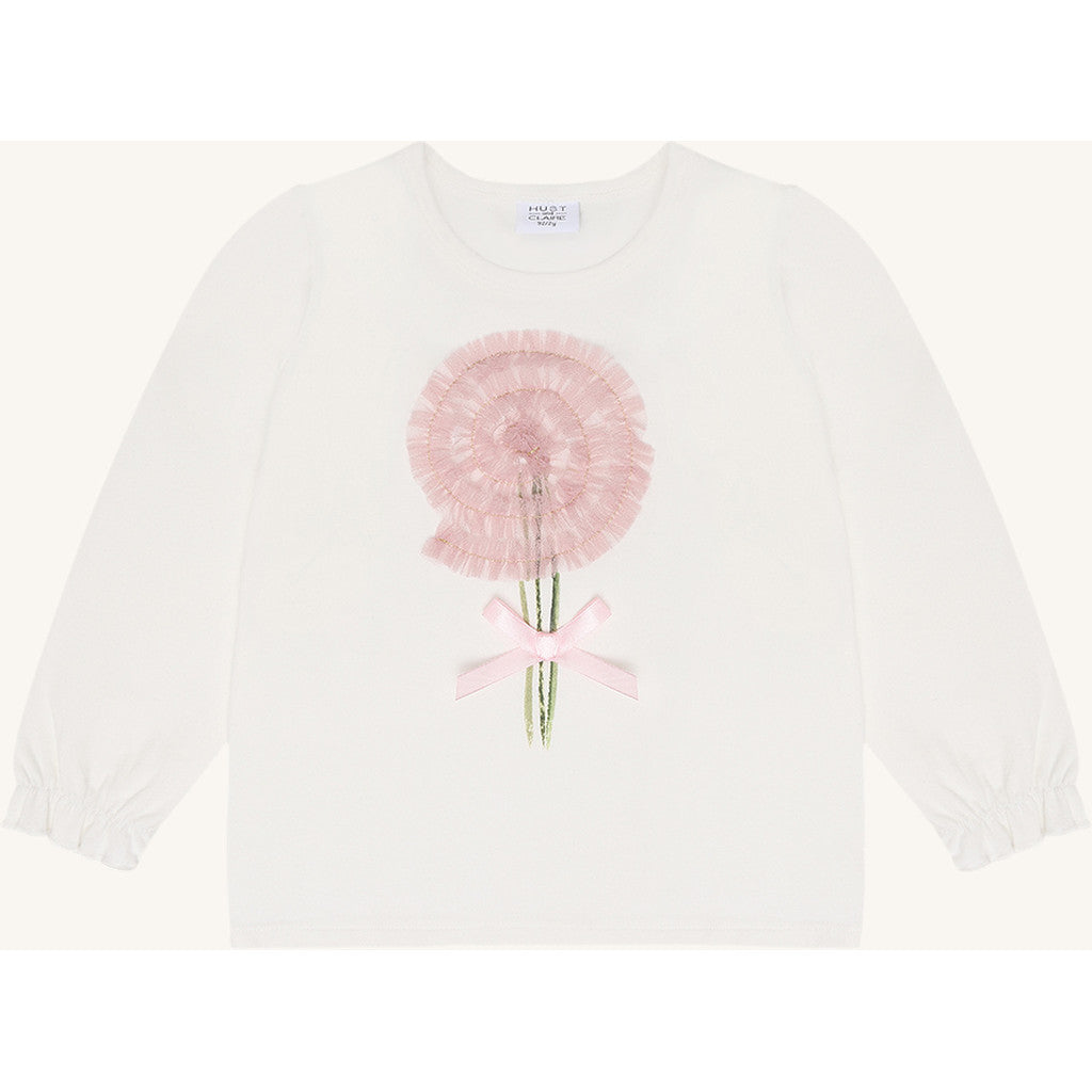 Hust & Claire HCAlma Swirl T-shirt L/S 3270 Ivory