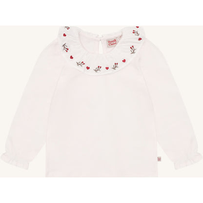 Hust & Claire HCAlma collar xmas T-shirt L/S 3260 Sugar