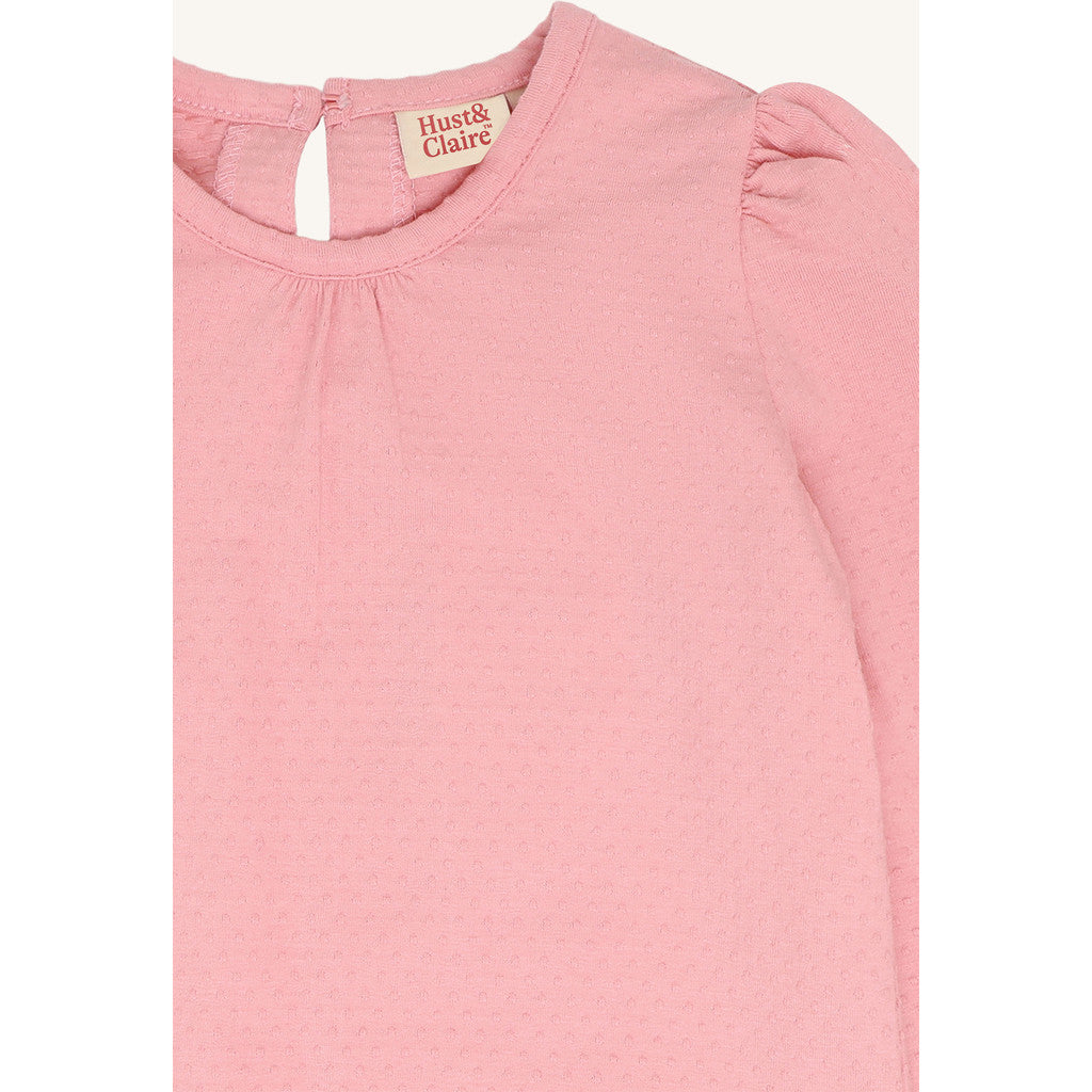 Hust & Claire HCAlma solid T-shirt L/S 3334 Pink Icing