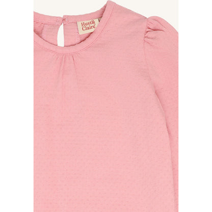 Hust & Claire HCAlma solid T-shirt L/S 3334 Pink Icing