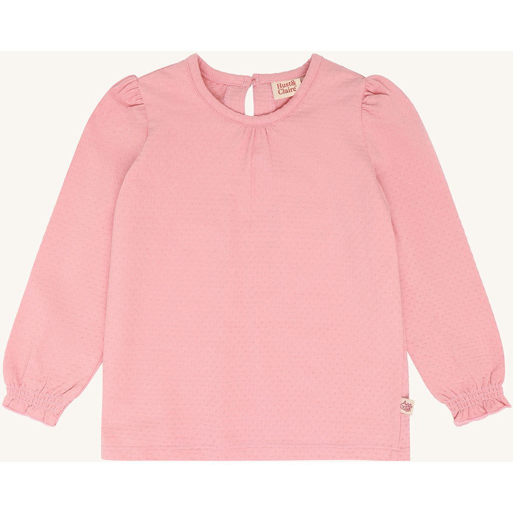Hust & Claire HCAlma solid T-shirt L/S 3334 Pink Icing