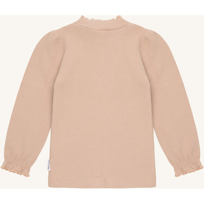 Hust & Claire HCAmma Solid T-shirt L/S 3549 Rugby Tan