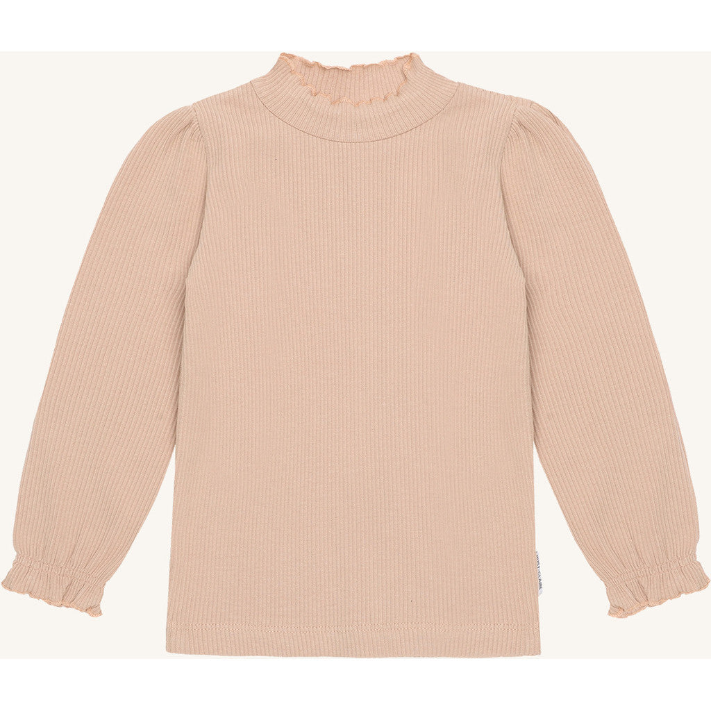 Hust & Claire HCAmma Solid T-shirt L/S 3549 Rugby Tan