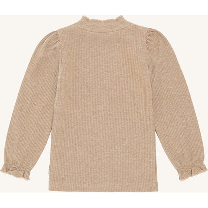 Hust & Claire HCAmma Solid T-shirt L/S 3554 Biscuit