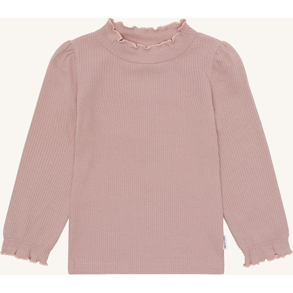 Hust & Claire HCAmma Solid T-shirt L/S 3735 Adobe Rose