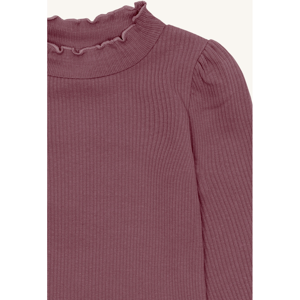 Hust & Claire HCAmma Solid T-shirt L/S 3870 Plum