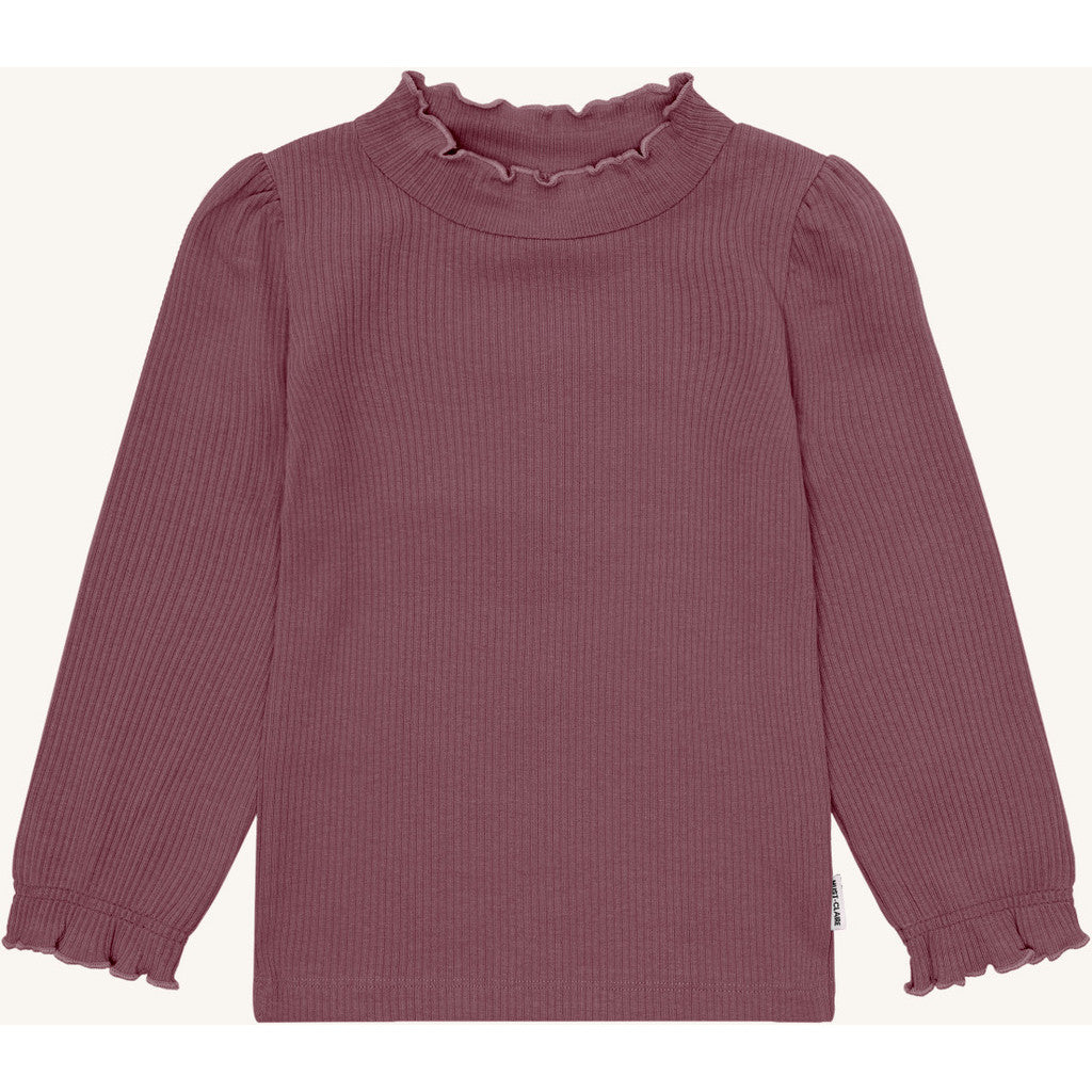 Hust & Claire HCAmma Solid T-shirt L/S 3870 Plum