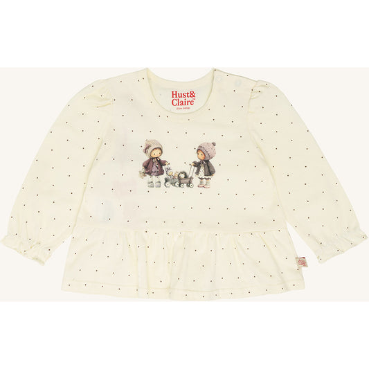 Hust & Claire HCAnna Trolly T-shirt L/S 3290 Off White