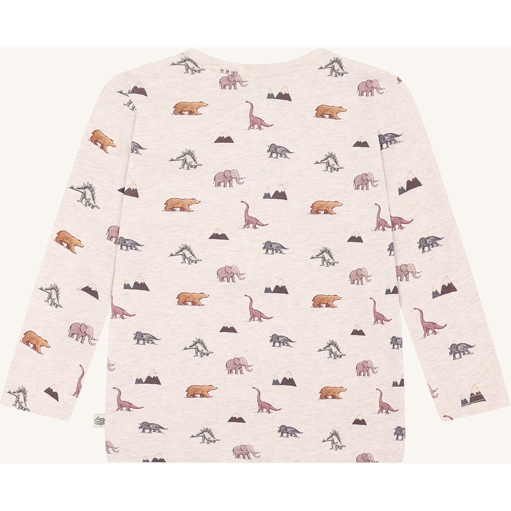 Hust & Claire HCAnton Animals T-shirt L/S 1290 Wheat Melange