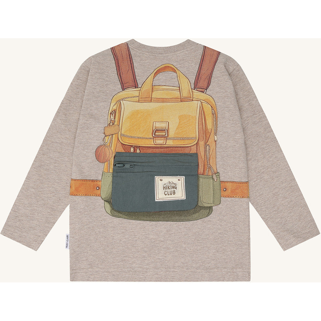 Hust & Claire HCAnton Backpack T-shirt L/S 3552 Beige Melange