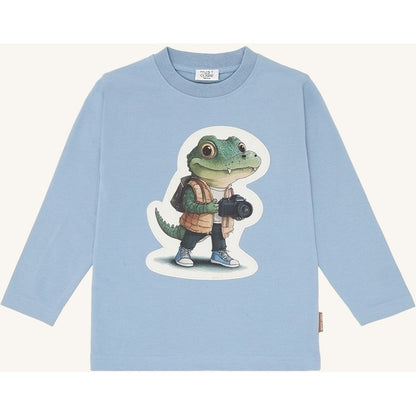 Hust & Claire HCAnton Croco T-shirt L/S 3157 Light Blue