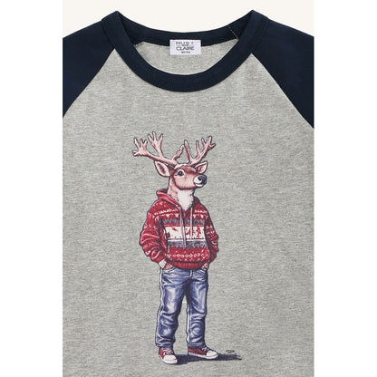 Hust & Claire HCAnton  Dear T-shirt L/S 1218 Soft Grey Melange