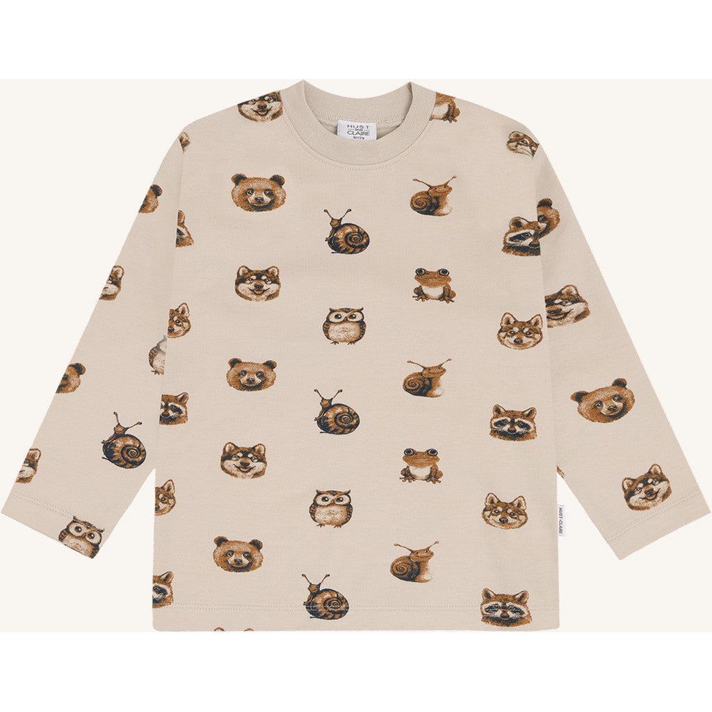 Hust & Claire HCAnton Forest Heads T-shirt L/S 4501 French Oak
