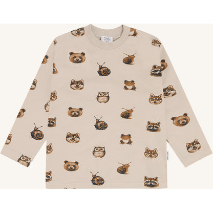 Hust & Claire HCAnton Forest Heads T-shirt L/S 4501 French Oak