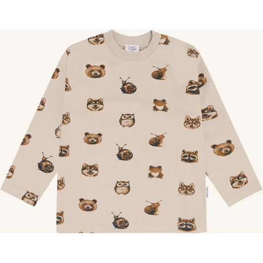 Hust & Claire HCAnton Forest Heads T-shirt L/S 4501 French Oak