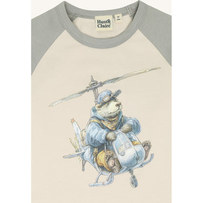 Hust & Claire HCAnton Helicopter T-shirt L/S 4440 Forest Fog