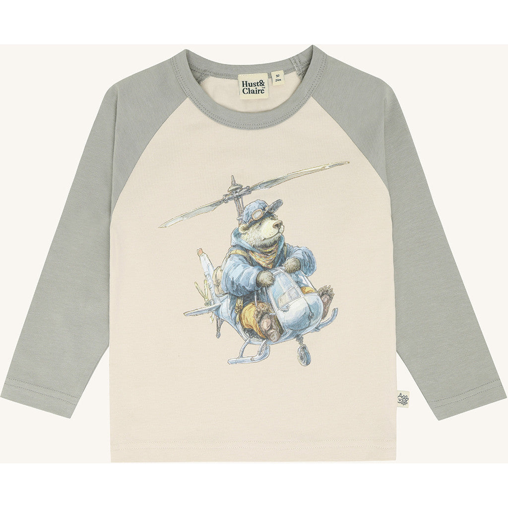 Hust & Claire HCAnton Helicopter T-shirt L/S 4440 Forest Fog