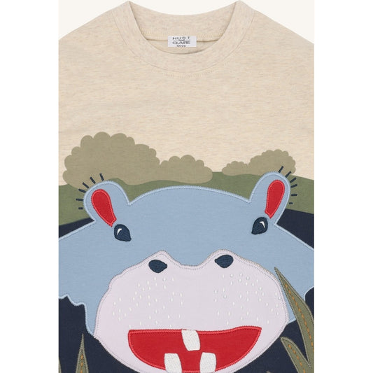 Hust & Claire HCAnton Hippo T-shirt L/S 1290 Wheat Melange