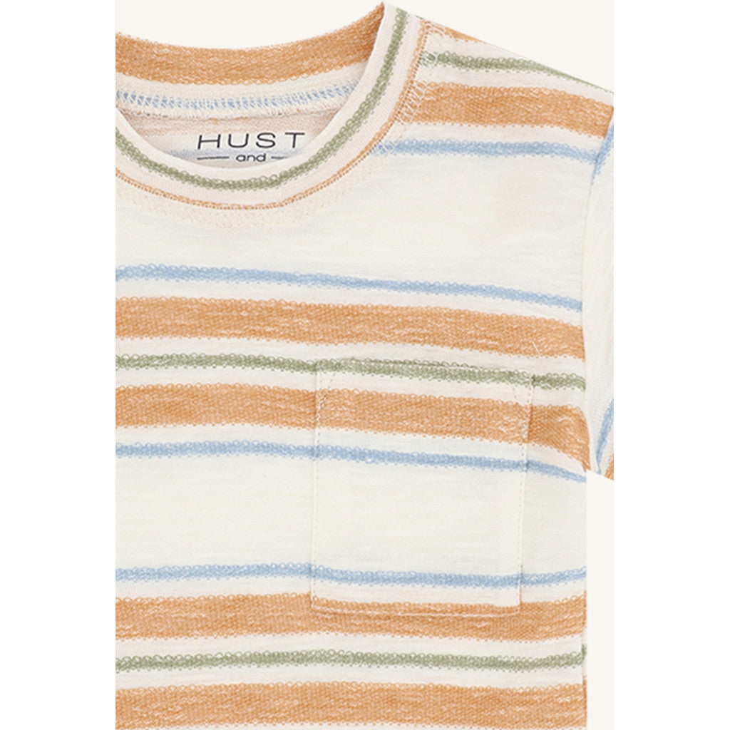 Hust & Claire HCAnton Loop  Stripe T-shirt S/S 3270 Ivory