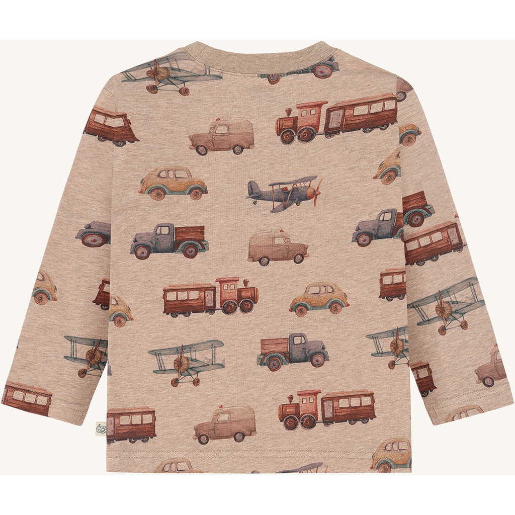 Hust & Claire HCAnton Motor T-shirt L/S 3554 Biscuit