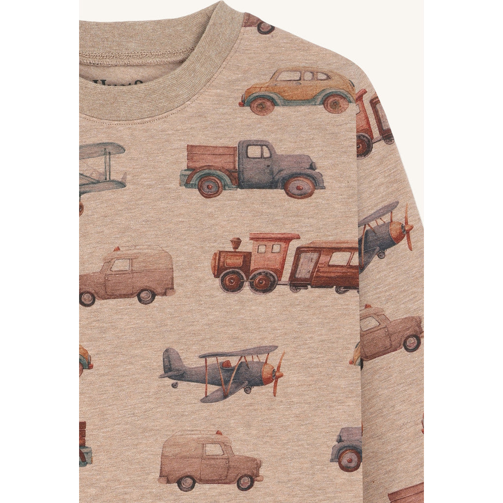 Hust & Claire HCAnton Motor T-shirt L/S 3554 Biscuit