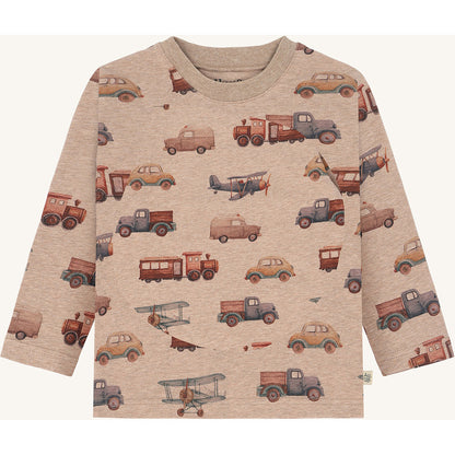 Hust & Claire HCAnton Motor T-shirt L/S 3554 Biscuit