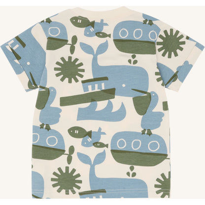 Hust & Claire HCAnton Oceanlife T-shirt S/S 3517 Sandshell