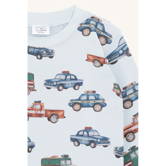 Hust & Claire HCAnton Policecars T-shirt L/S 3163 Light Blue