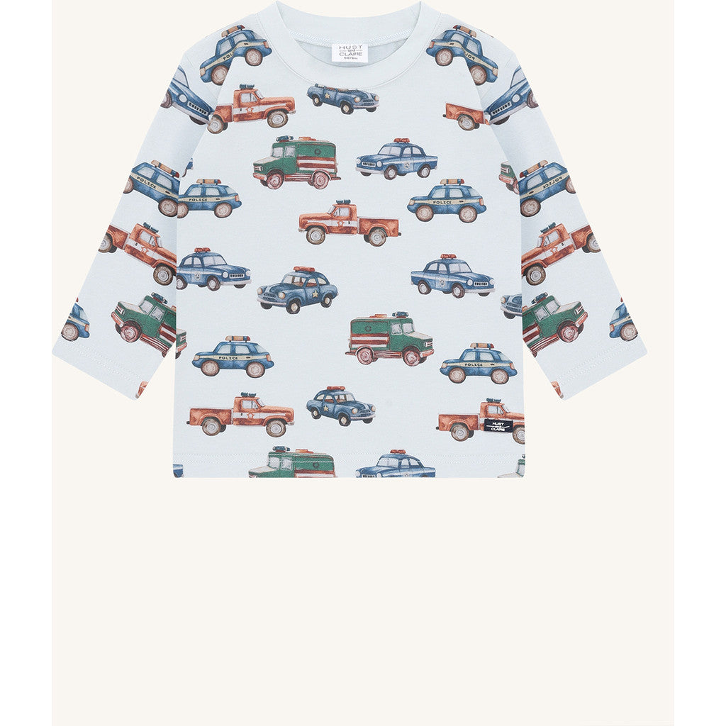 Hust & Claire HCAnton Policecars T-shirt L/S 3163 Light Blue