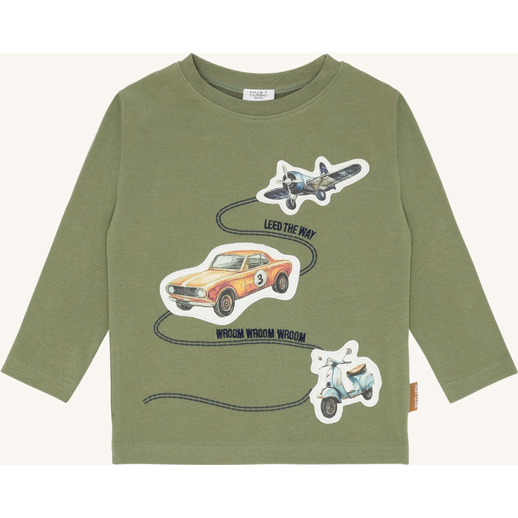 Hust & Claire HCAnton Retro road T-shirt L/S 4434 Light Green