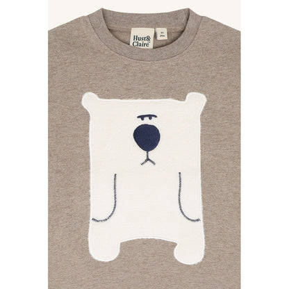 Hust & Claire HCAnton Snowman T-shirt L/S 3233 Kangaroo Melange