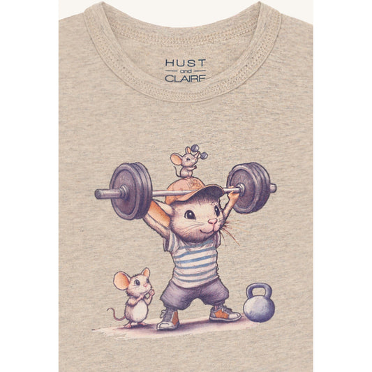 Hust & Claire HCAugust Strong Mouse T-shirt L/S 3554 Biscuit