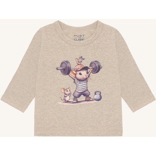 Hust & Claire HCAugust Strong Mouse T-shirt L/S 3554 Biscuit