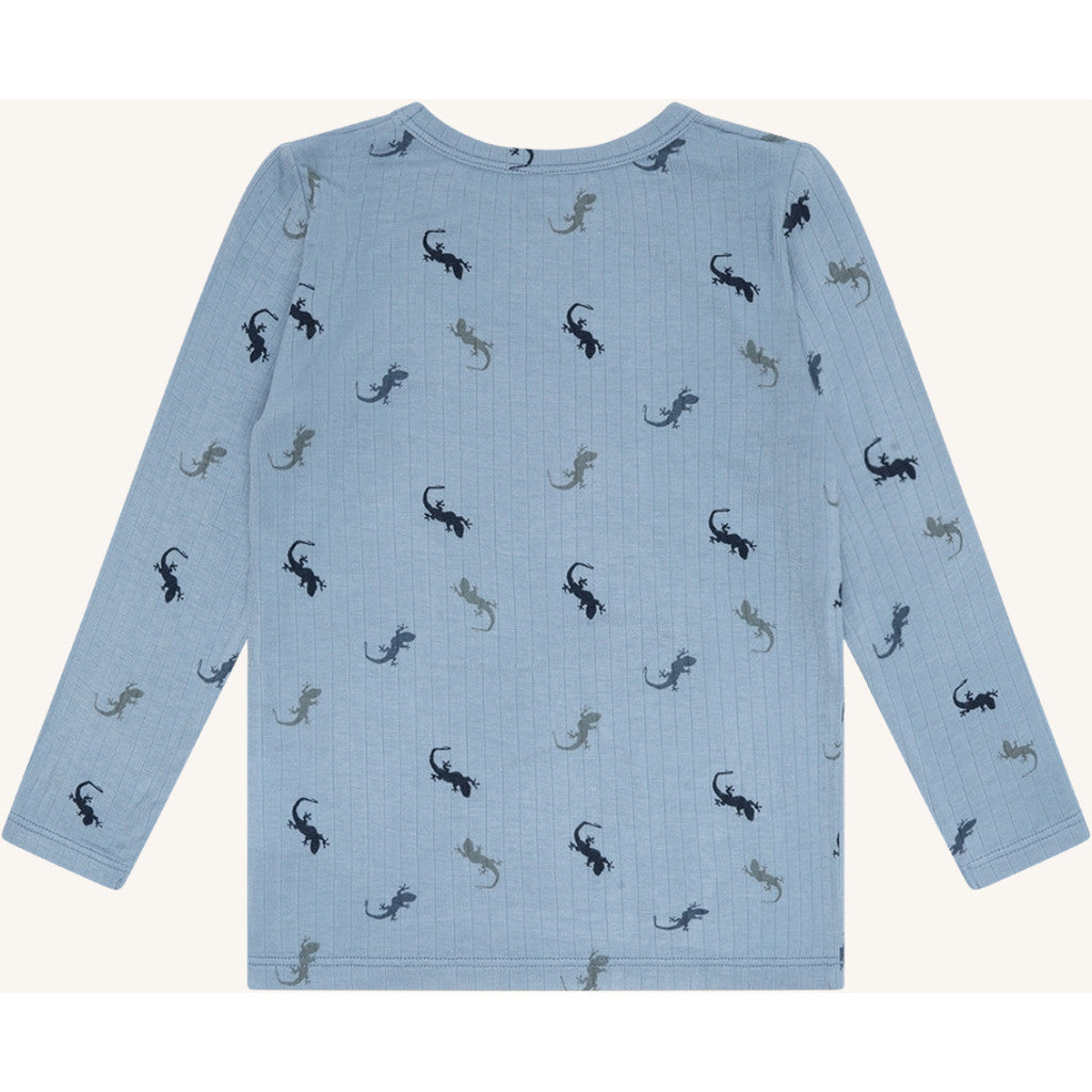 Hust & Claire HCAustin Lizards T-shirt L/S 3157 Light Blue