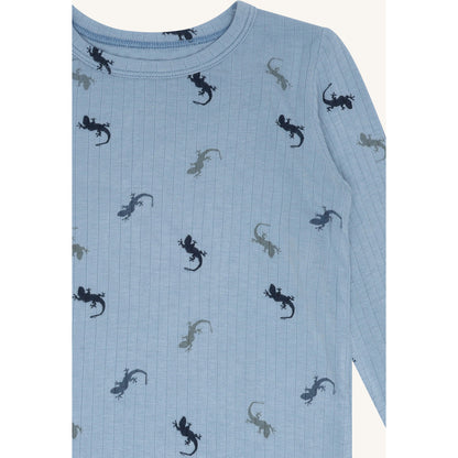 Hust & Claire HCAustin Lizards T-shirt L/S 3157 Light Blue