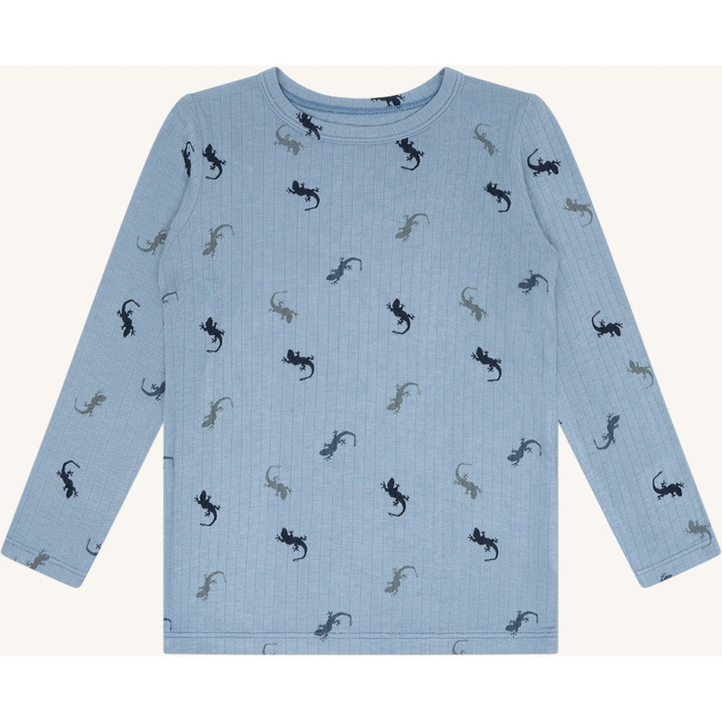 Hust & Claire HCAustin Lizards T-shirt L/S 3157 Light Blue