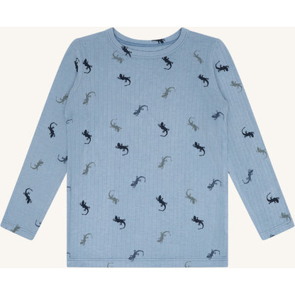 Hust & Claire HCAustin Lizards T-shirt L/S 3157 Light Blue
