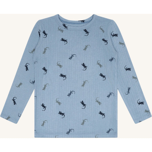Hust & Claire HCAustin Lizards T-shirt L/S 3157 Light Blue
