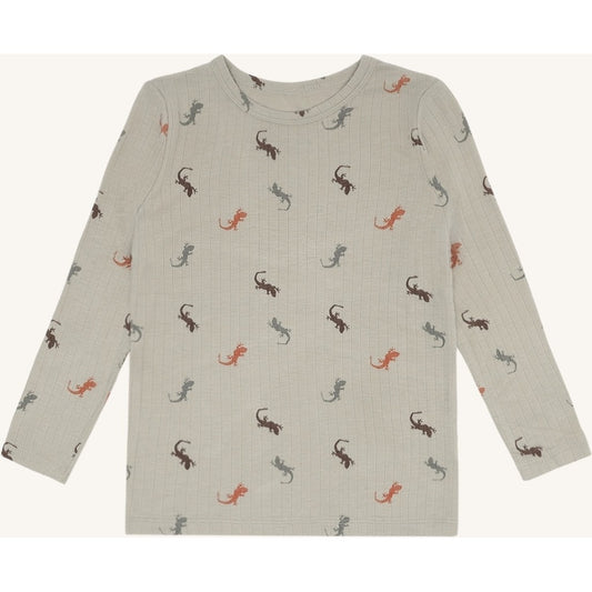 Hust & Claire HCAustin Lizards T-shirt L/S 4416 Greene Stone