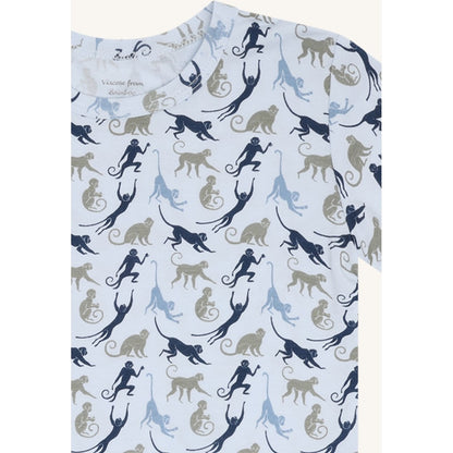 Hust & Claire HCAustin Monkey Sun T-shirt S/S 4000 Water