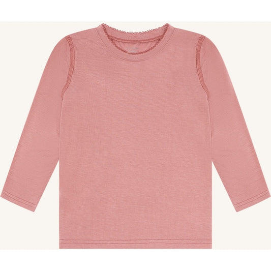 Hust & Claire HCAustin Solid T-shirt L/S 3653 Old Rosie