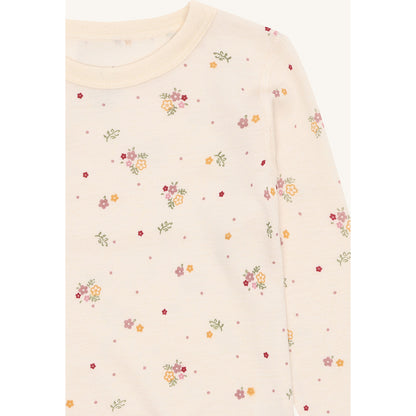 Hust & Claire HCAwo Flora T-shirt L/S 3290 Off White
