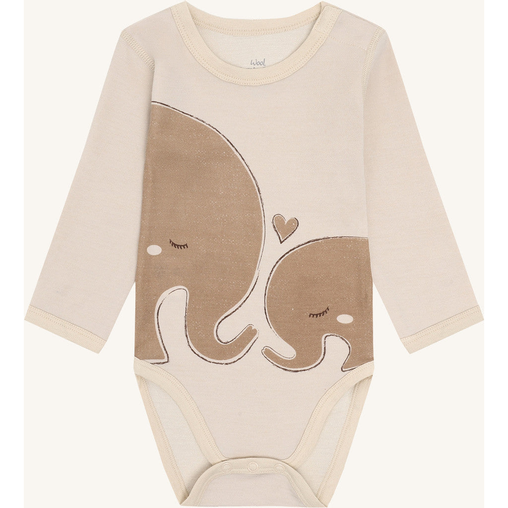 Hust & Claire HCBaloo Elephants Bodystocking L/S 4501 French Oak