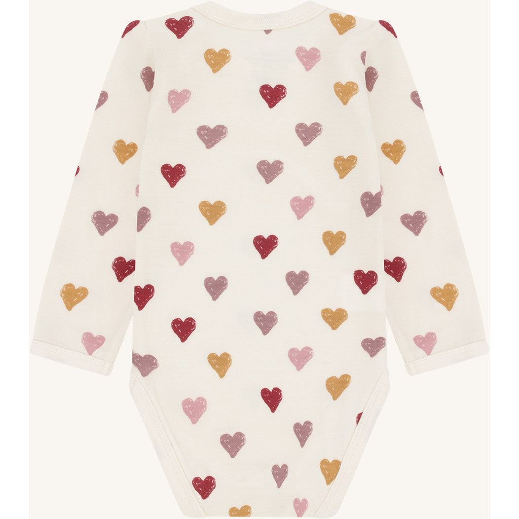 Hust & Claire HCBaloo Hearts Puff Bodystocking L/S 3290 Off White