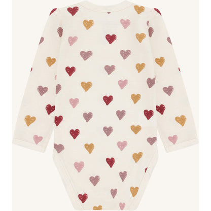 Hust & Claire HCBaloo Hearts Puff Bodystocking L/S 3290 Off White