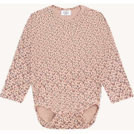 Hust & Claire HCBri Little roses W25 Bodystocking L/S 3549 Rugby Tan